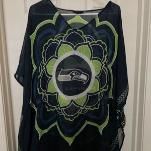 NFL Seattle Seahawks Caftan Swimsuit cover up